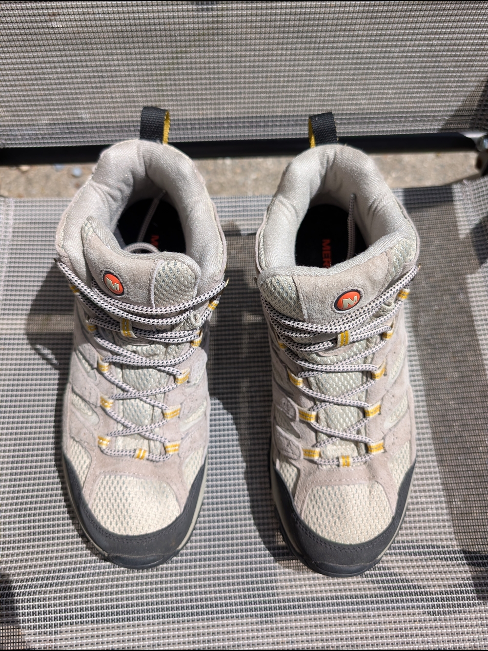 Merrell Moab Mid Hiking Boots Womens 9.5 Waterproof Vibram Trail Outdoor Shoe - Picture 3 of 8